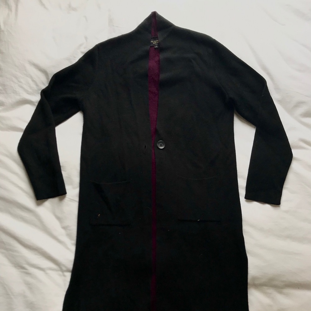 Super Cute- Black Duster Cardigan